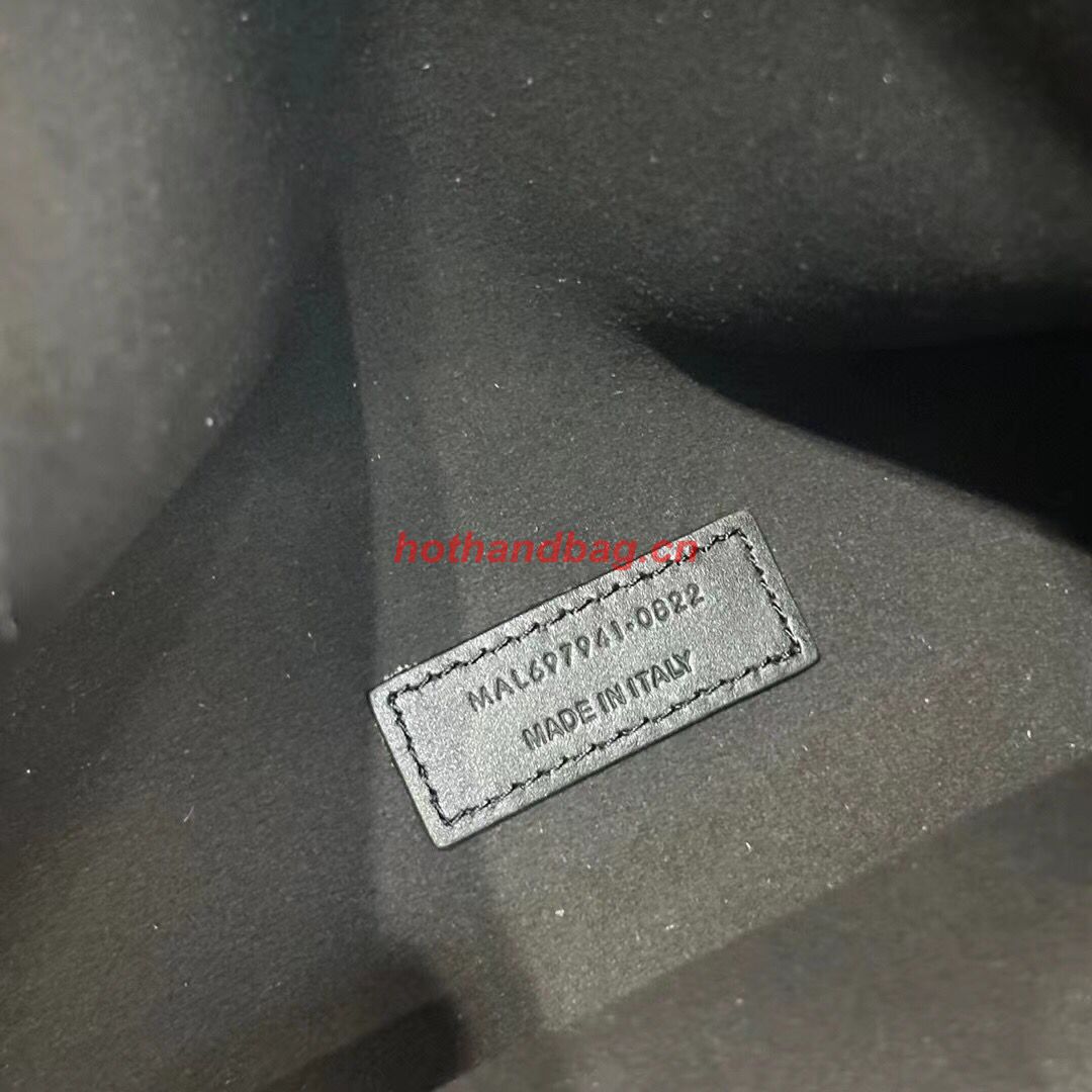 SAINT LAUREN PARIS VII LARGE FLAT HOBO BAG IN SMOOTH LEATHER 697941 black SAINT LAUREN PARIS VII LARGE FLAT HOBO BAG IN SMOOTH LEATHER 697941 black