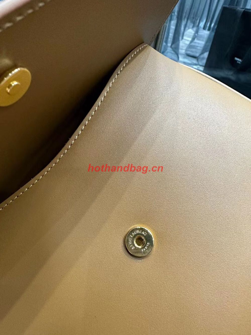 SAINT LAUREN KAIA SMALL SATCHEL IN SMOOTH LEATHER Y662242 brown SAINT LAUREN KAIA SMALL SATCHEL IN SMOOTH LEATHER Y662242 brown