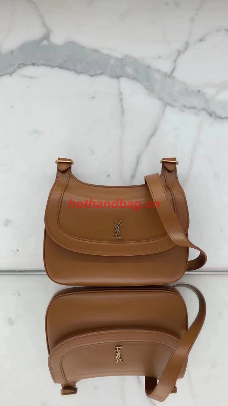 SAINT LAUREN KAIA SMALL SATCHEL IN SMOOTH LEATHER Y662242 brown SAINT LAUREN KAIA SMALL SATCHEL IN SMOOTH LEATHER Y662242 brown