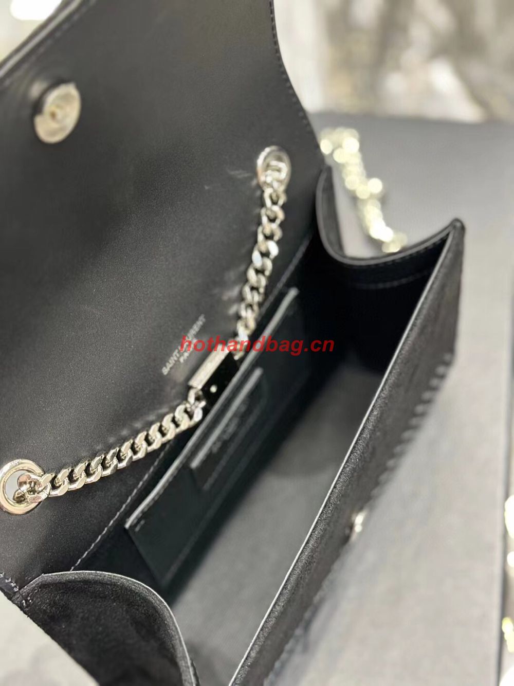 SAINT LAUREN KATE SMALL CHAIN BAG Y769330 BLACK SAINT LAUREN KATE SMALL CHAIN BAG Y769330 BLACK