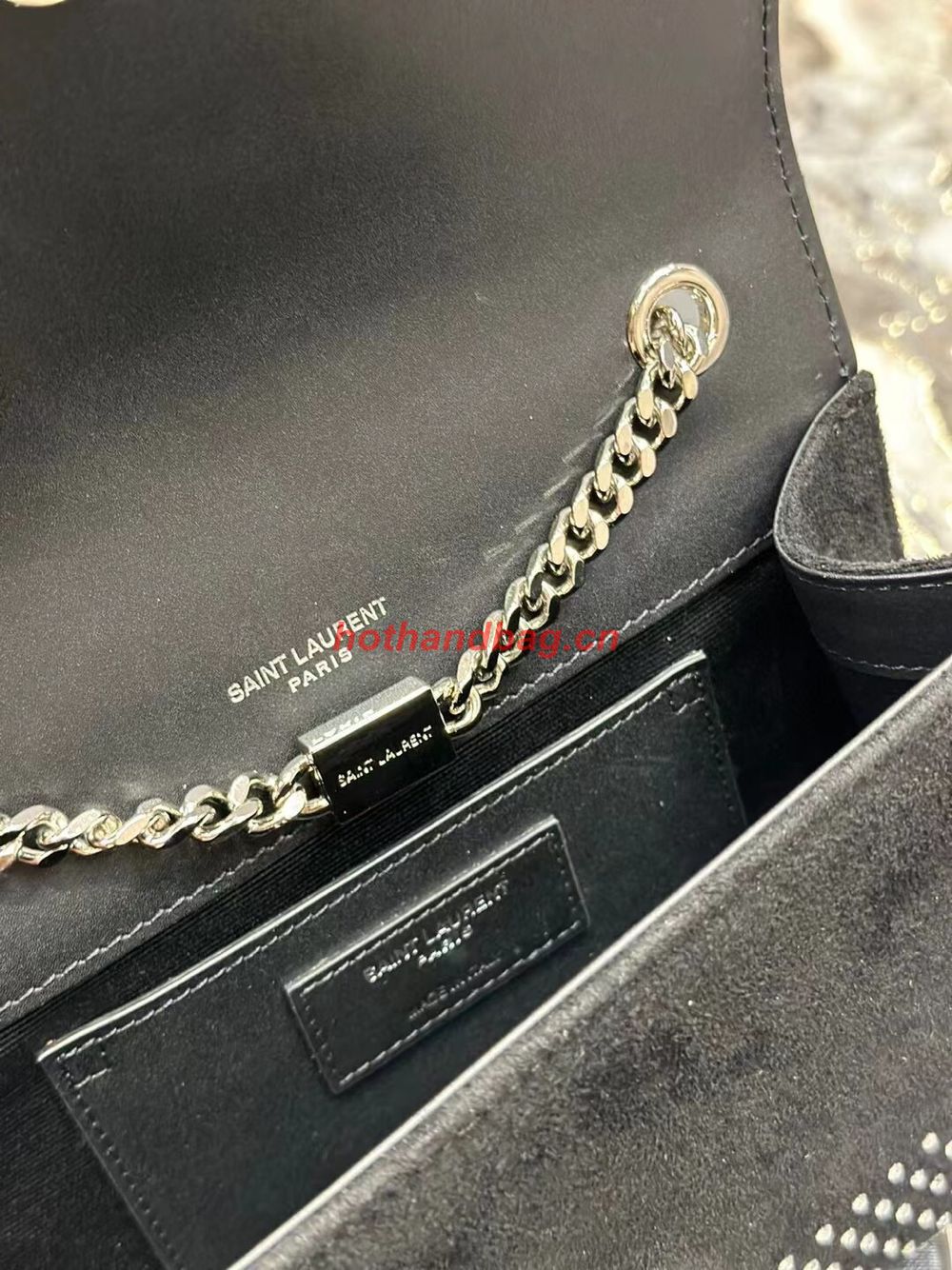 SAINT LAUREN KATE SMALL CHAIN BAG Y769330 BLACK SAINT LAUREN KATE SMALL CHAIN BAG Y769330 BLACK