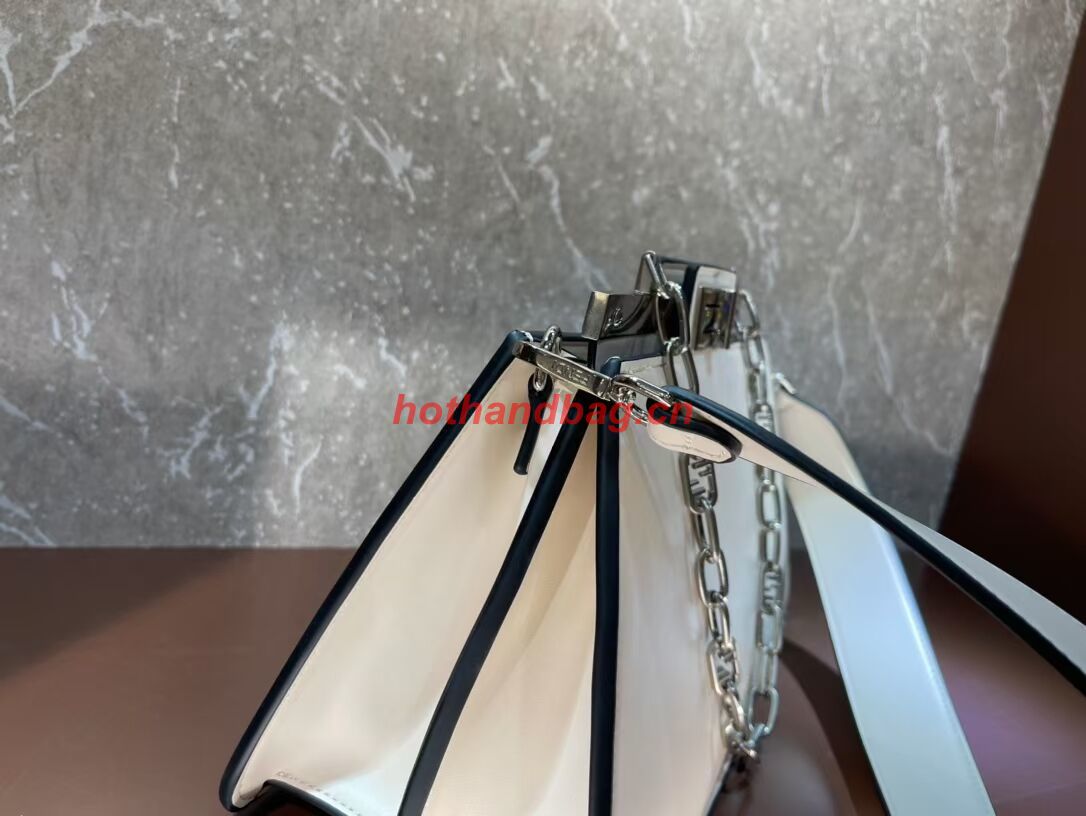 Fendi Peekaboo Cut Medium soft nappa leather bag 8BN340 WHITE Fendi Peekaboo Cut Medium soft nappa leather bag 8BN340 WHITE