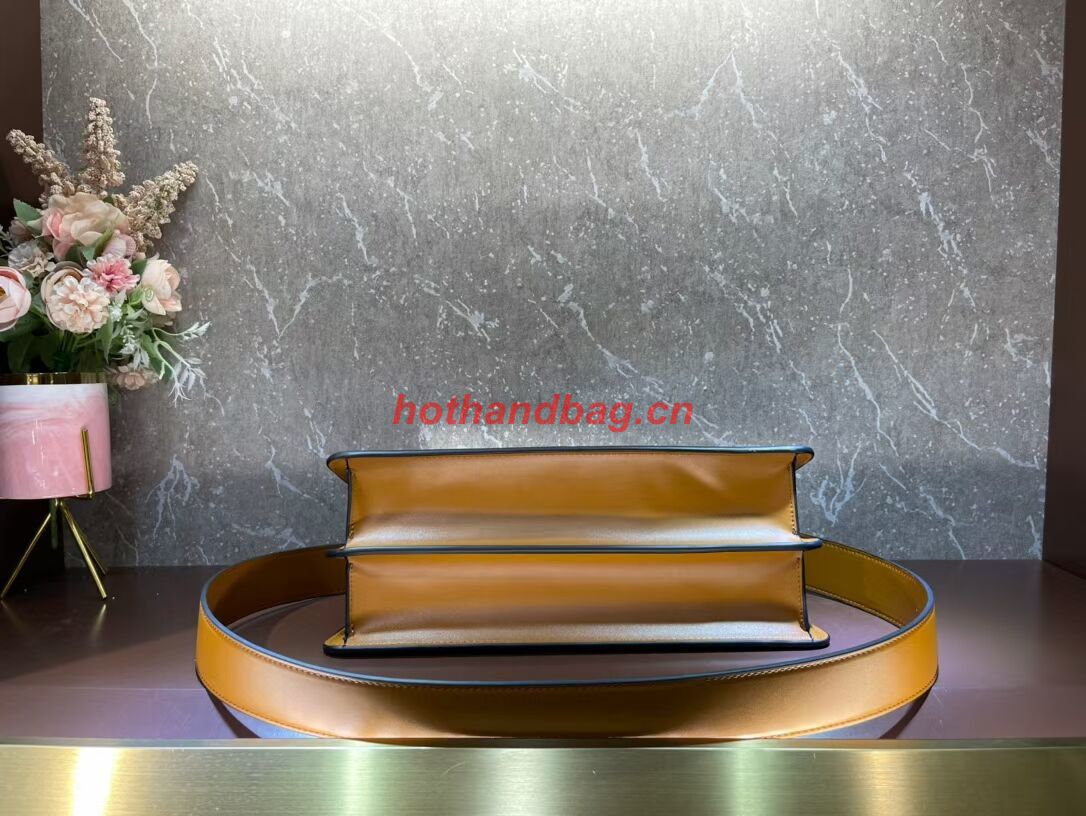 Fendi Peekaboo Cut Medium soft nappa leather bag 8BN340 YELLOW Fendi Peekaboo Cut Medium soft nappa leather bag 8BN340 YELLOW