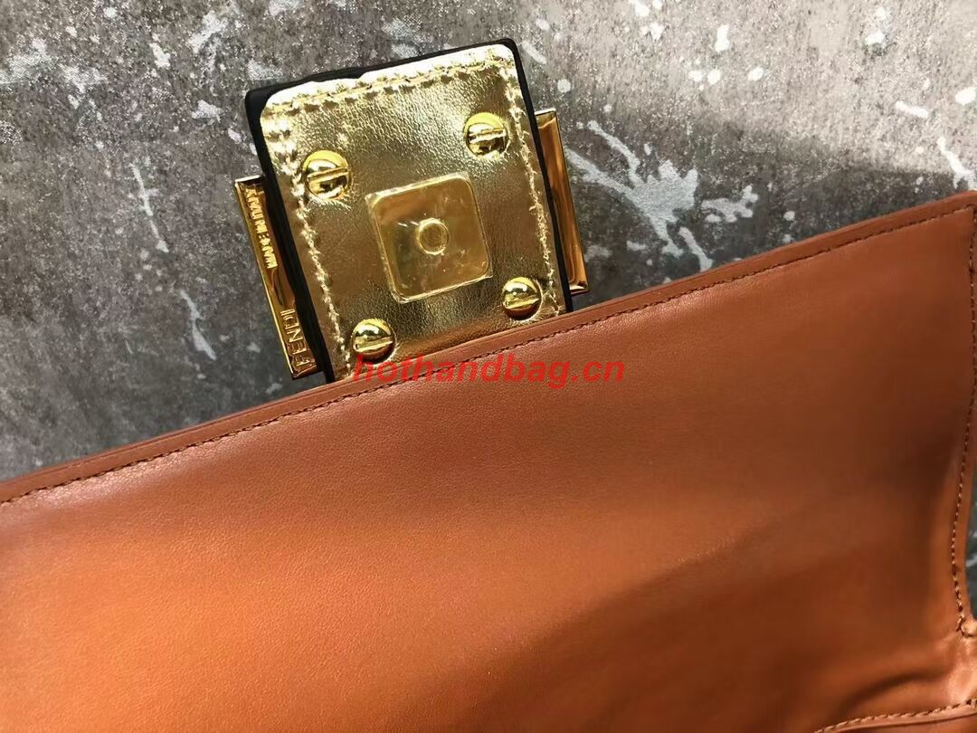 Fendi Baguette sequin and leather bag 8BR600 gold Fendi Baguette sequin and leather bag 8BR600 gold