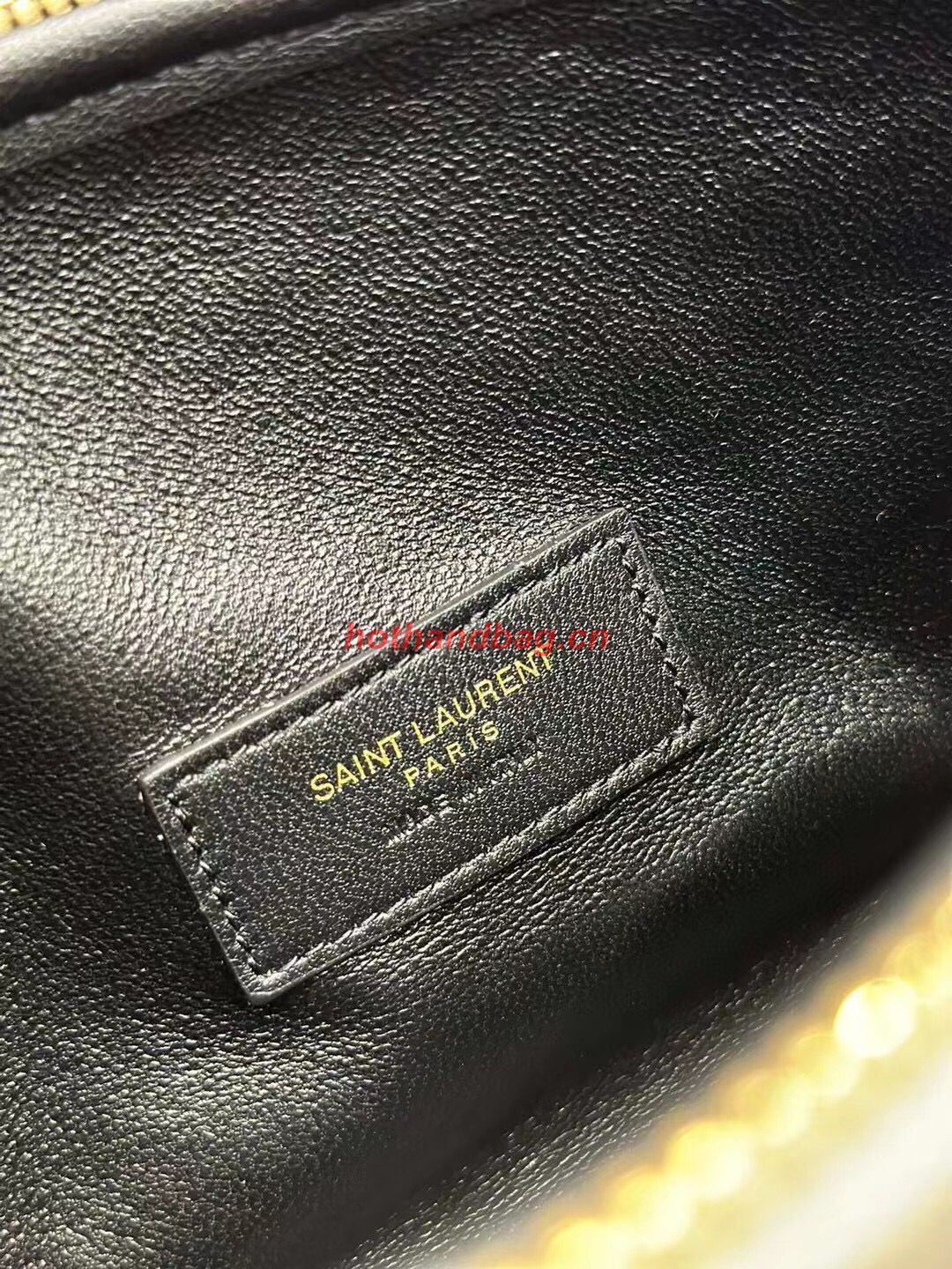 SAINT LAUREN GABY ZIPPED POUCH IN QUILTED LAMBSKIN 7336671 BLANC VINTAGE SAINT LAUREN GABY ZIPPED POUCH IN QUILTED LAMBSKIN 7336671 BLANC VINTAGE