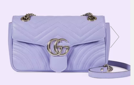 Gucci GG Marmont small shoulder bag 443497 Lilac Gucci GG Marmont small shoulder bag 443497 Lilac