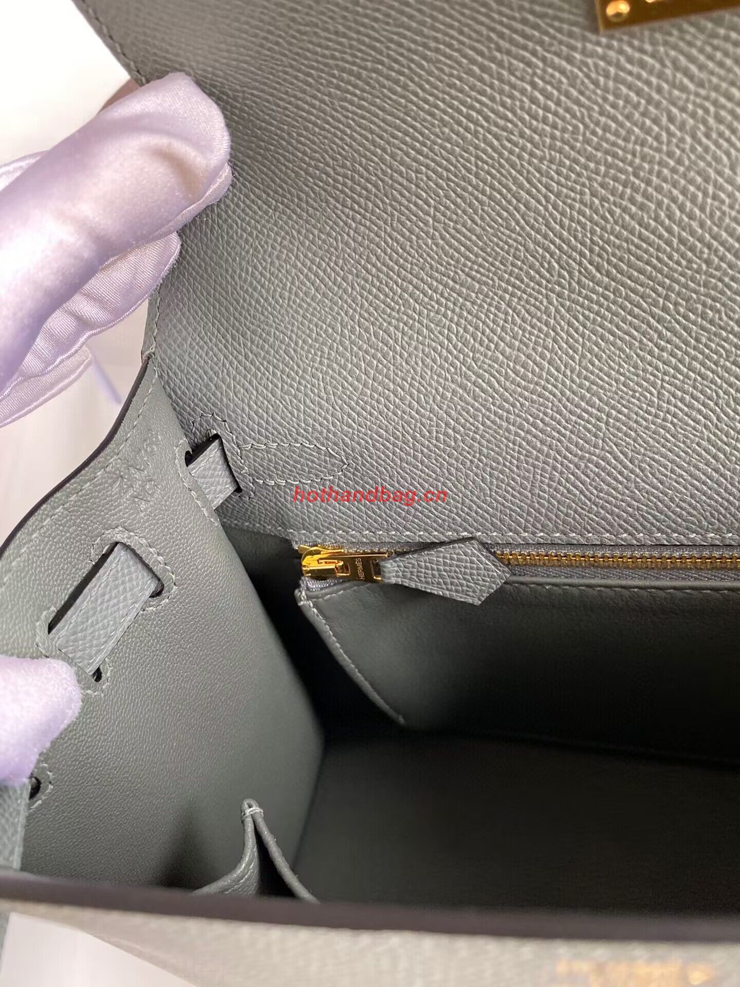 Hermes Kelly 25cm Shoulder Bags Original Epsom Leather KL2755 Vert amande Green&gold Hermes Kelly 25cm Shoulder Bags Original Epsom Leather KL2755 Vert amande Green&gold