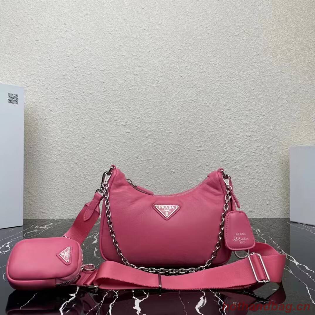 Prada Padded nappa-leather Prada Re-Edition 2005 shoulder bag 1BH204 pink Prada Padded nappa-leather Prada Re-Edition 2005 shoulder bag 1BH204 pink