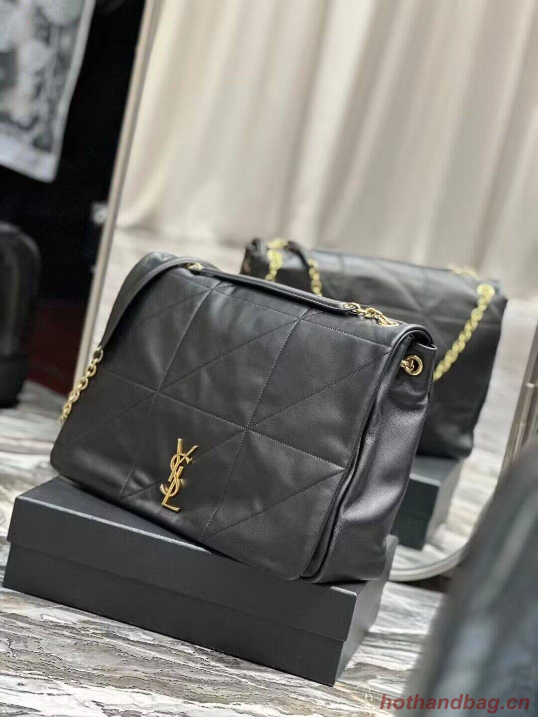 SAINT LAURENT KATE MEDIUM REVERSIBLE CHAIN BAG IN SUEDE AND SMOOTH LEATHER Y855822 black SAINT LAURENT KATE MEDIUM REVERSIBLE CHAIN BAG IN SUEDE AND SMOOTH LEATHER Y855822 black