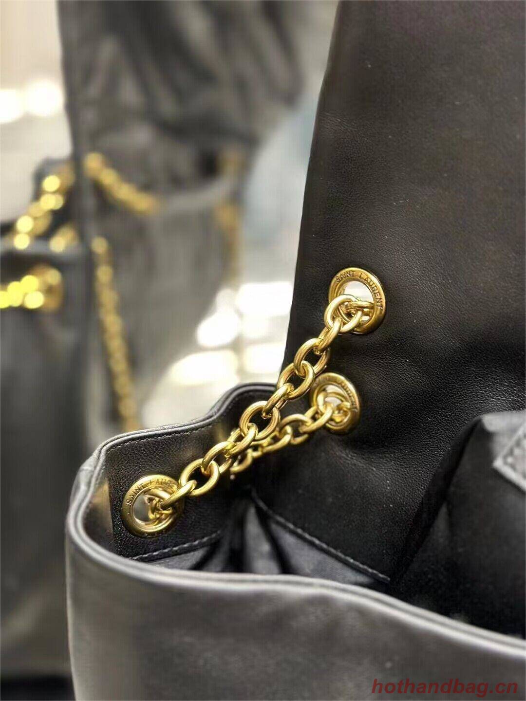 SAINT LAURENT KATE MEDIUM REVERSIBLE CHAIN BAG IN SUEDE AND SMOOTH LEATHER Y855822 black SAINT LAURENT KATE MEDIUM REVERSIBLE CHAIN BAG IN SUEDE AND SMOOTH LEATHER Y855822 black