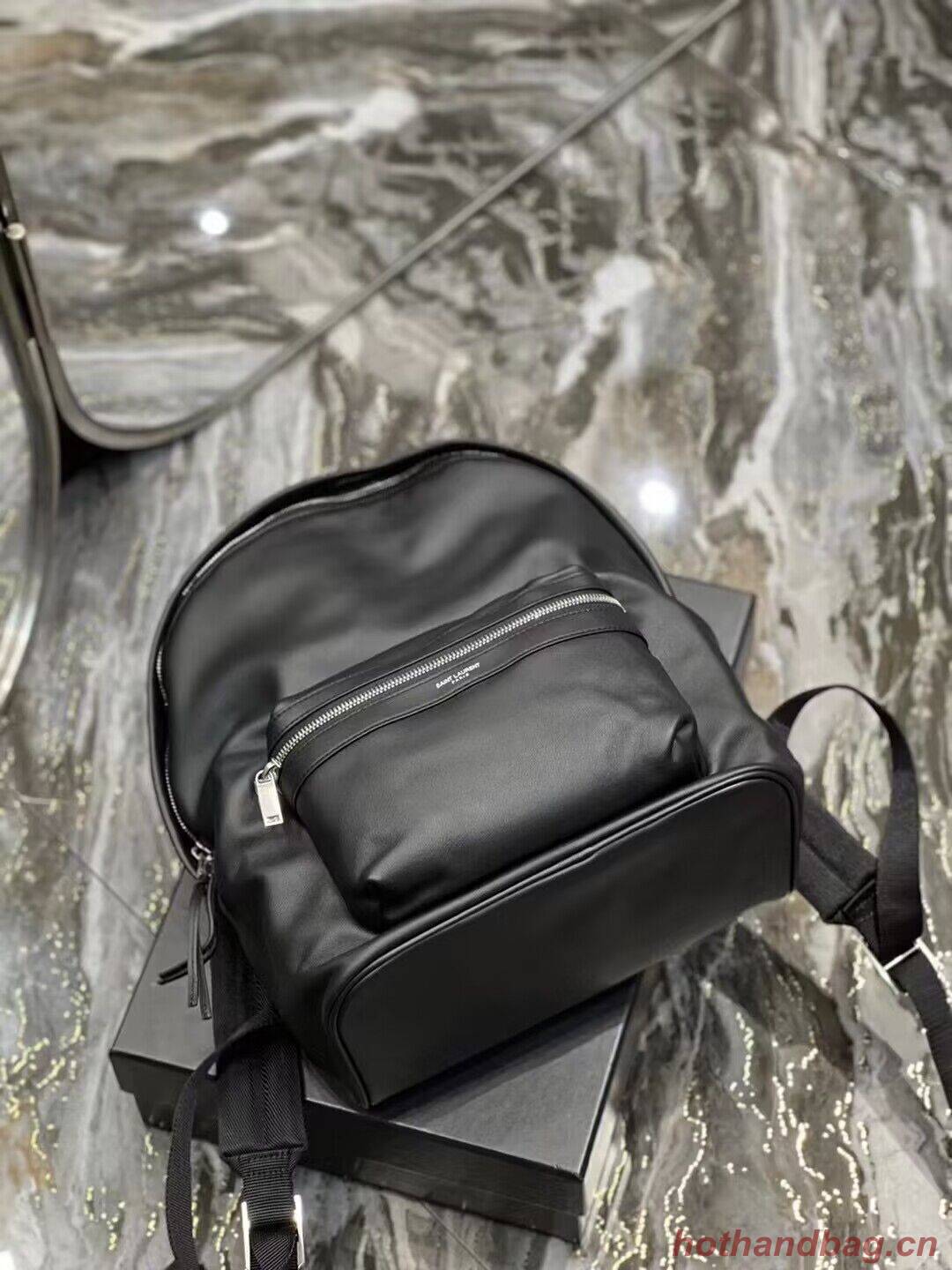 SAINT LAURENT LEATHER small knapsack Y886654 black SAINT LAURENT LEATHER small knapsack Y886654 black