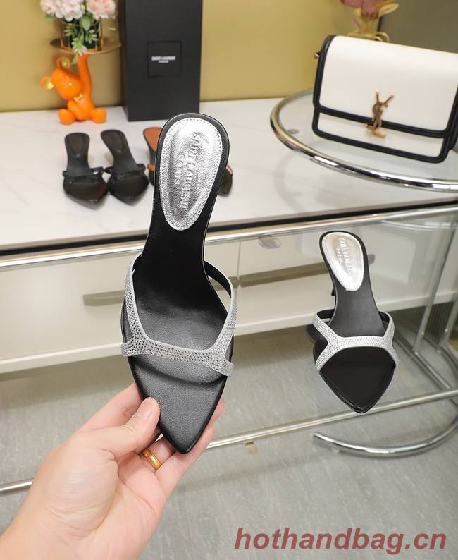 Yves saint Laurent SANDALS Lambskin heel height 6CM 93358-7