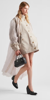 Prada Antique nappa leather multi-pocket top-handle bag 1BB099 black Prada Antique nappa leather multi-pocket top-handle bag 1BB099 black