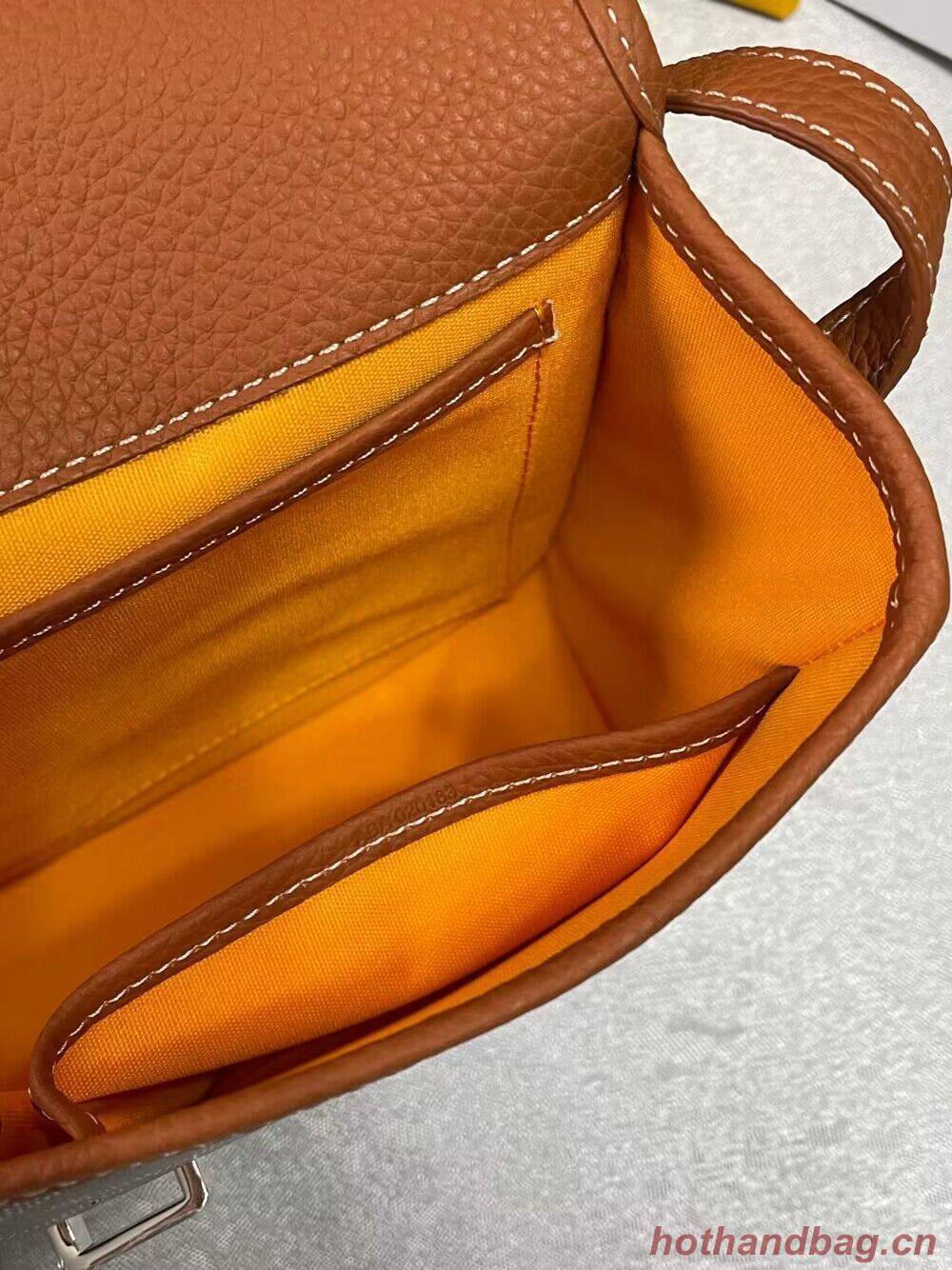 Goyard Calfskin Leather Delvedere MM Bag G36023 Brown Goyard Calfskin Leather Delvedere MM Bag G36023 Brown