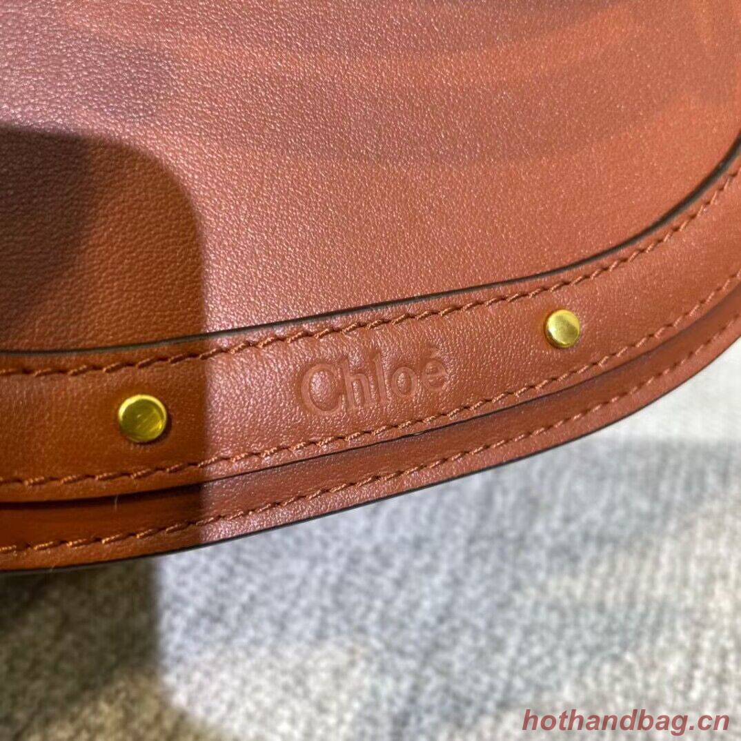 Chloe Nile Bracelet Minaudiere Original Leather 6011 Brown Chloe Nile Bracelet Minaudiere Original Leather 6011 Brown