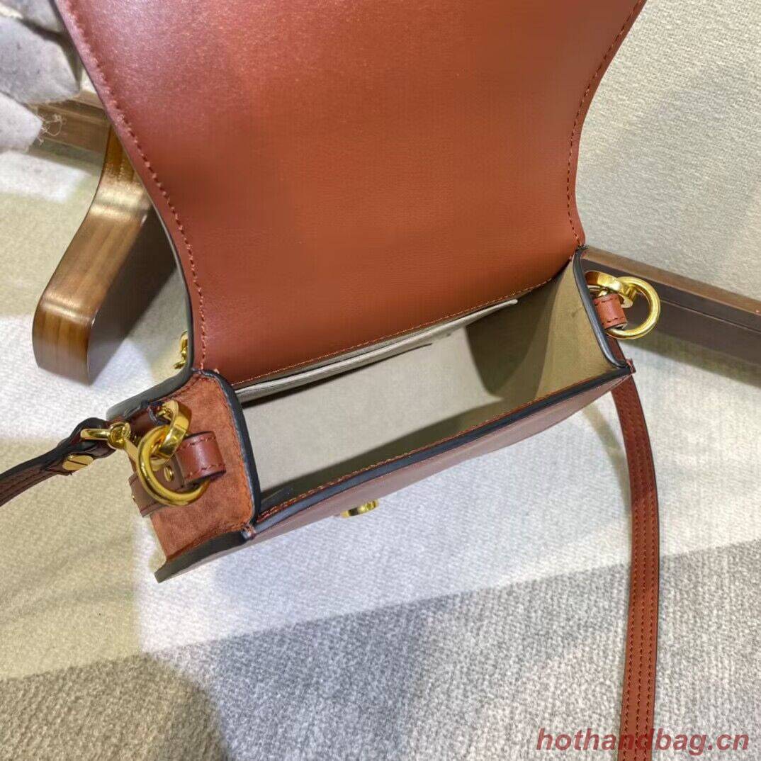 Chloe Nile Bracelet Minaudiere Original Leather 6011 Brown Chloe Nile Bracelet Minaudiere Original Leather 6011 Brown