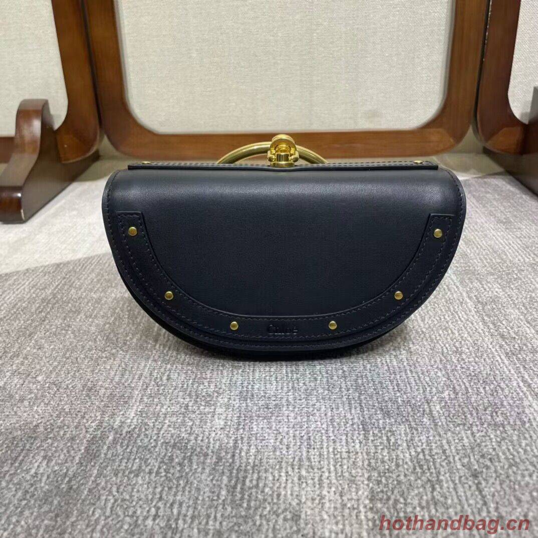 Chloe Nile Bracelet Minaudiere Original Leather 6020 Black Chloe Nile Bracelet Minaudiere Original Leather 6020 Black