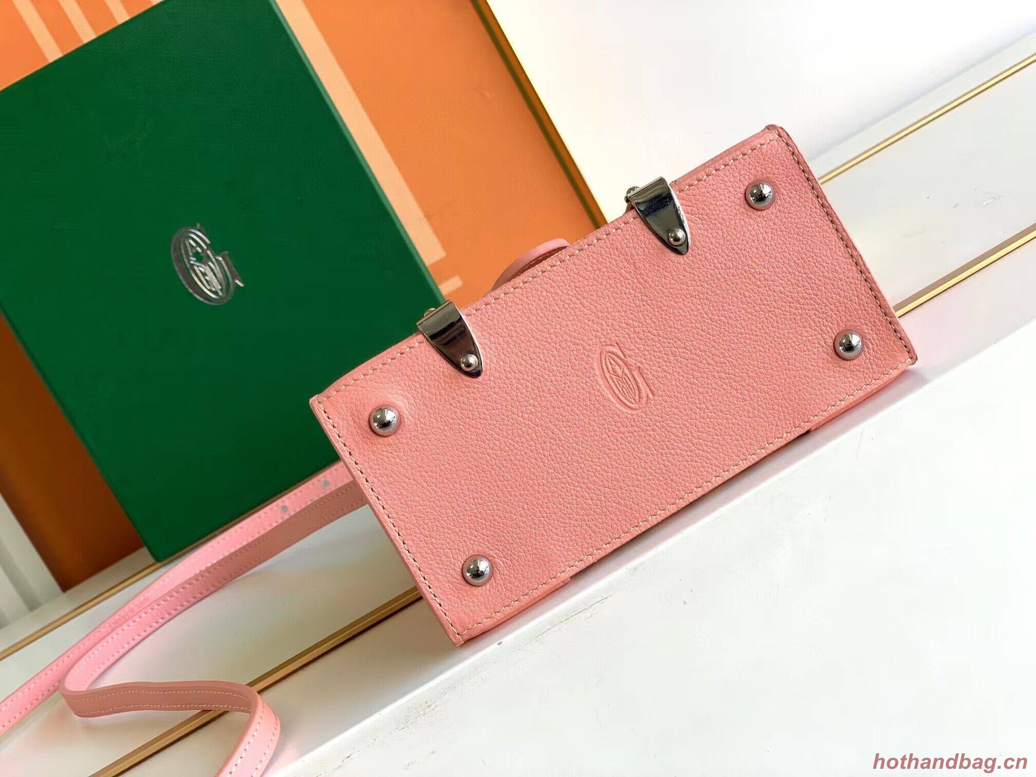 Goyard Nano Saigon Tote Bag Original Leather 55633 Pink Goyard Nano Saigon Tote Bag Original Leather 55633 Pink