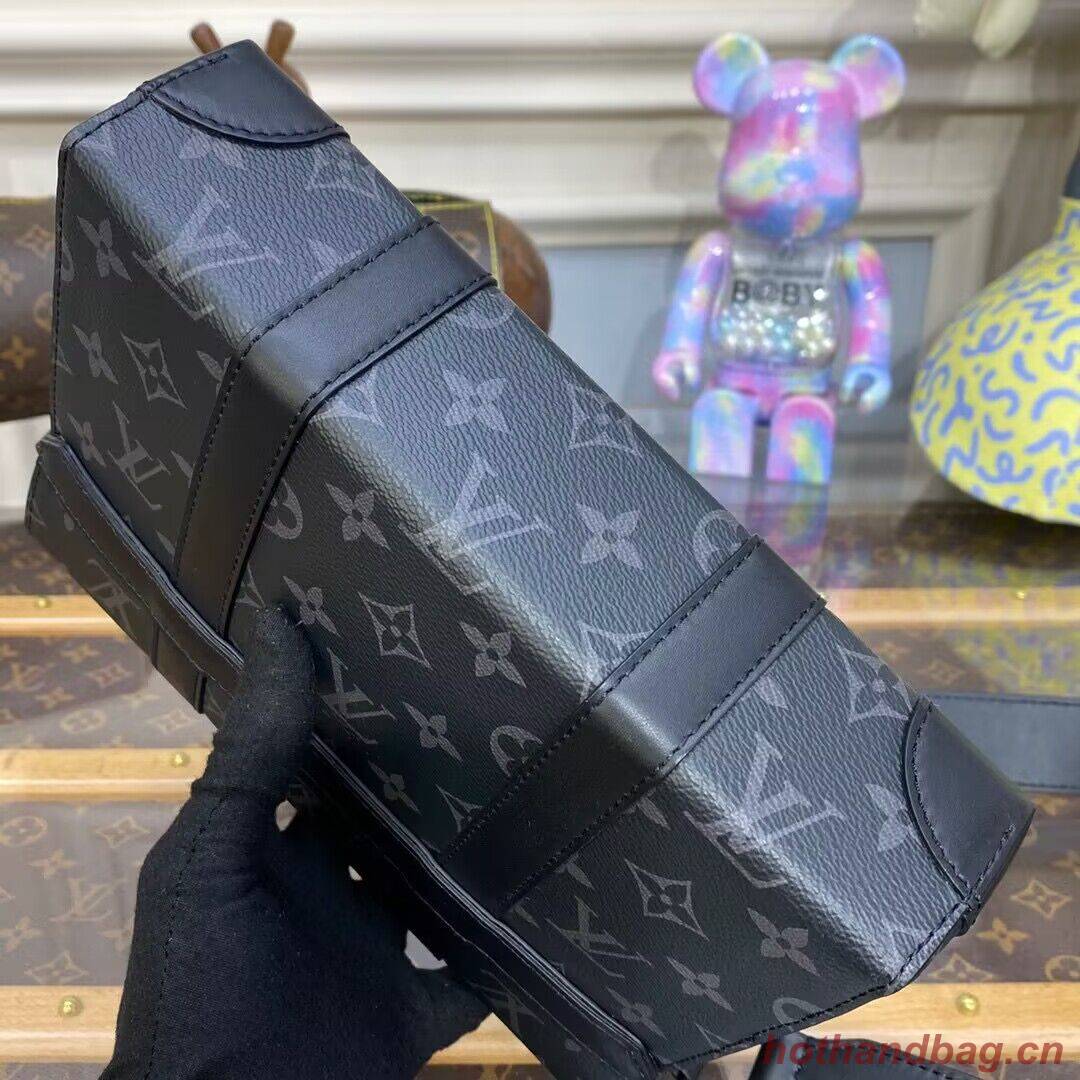 Louis Vuitton Monogram Eclipse Original Leather Trunk Bag M45727 Black Louis Vuitton Monogram Eclipse Original Leather Trunk Bag M45727 Black