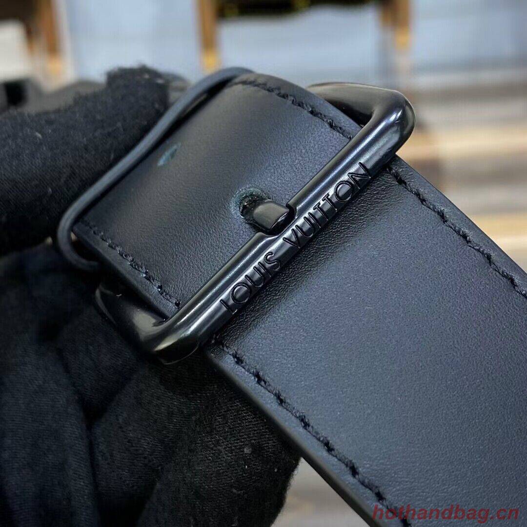 Louis Vuitton Monogram Eclipse Original Leather Trunk Bag M45727 Black Louis Vuitton Monogram Eclipse Original Leather Trunk Bag M45727 Black