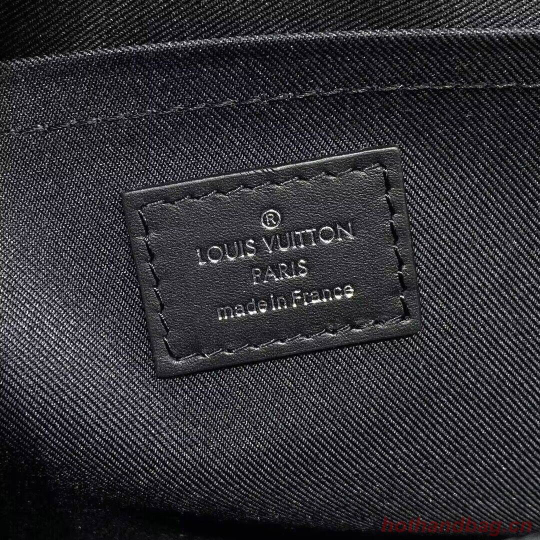 Louis Vuitton Monogram Eclipse Original Leather Trunk Bag M45727 Black Louis Vuitton Monogram Eclipse Original Leather Trunk Bag M45727 Black