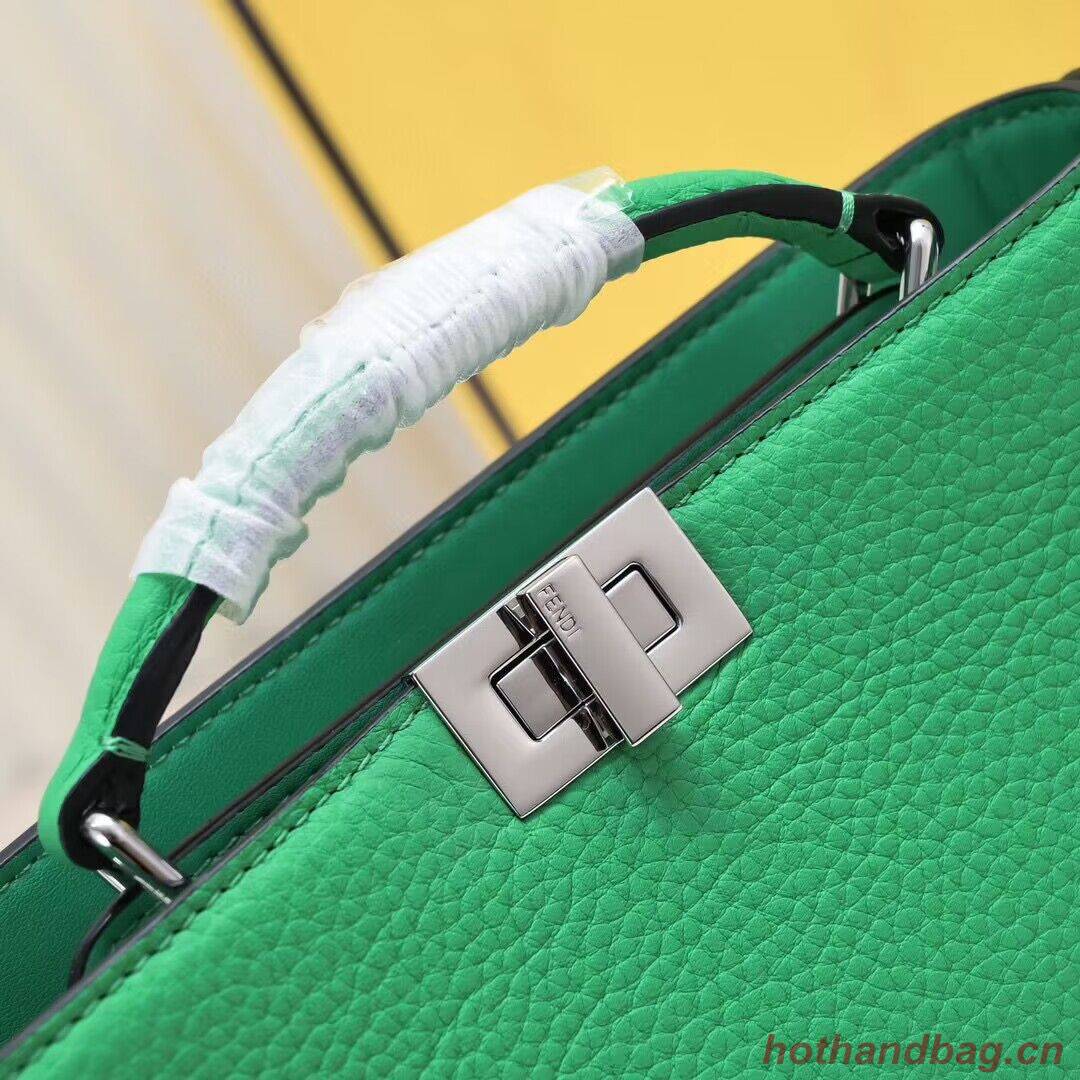 Fendi Peekaboo ISeeU XCross Small Original Leather Bag 2317 Green Fendi Peekaboo ISeeU XCross Small Original Leather Bag 2317 Green