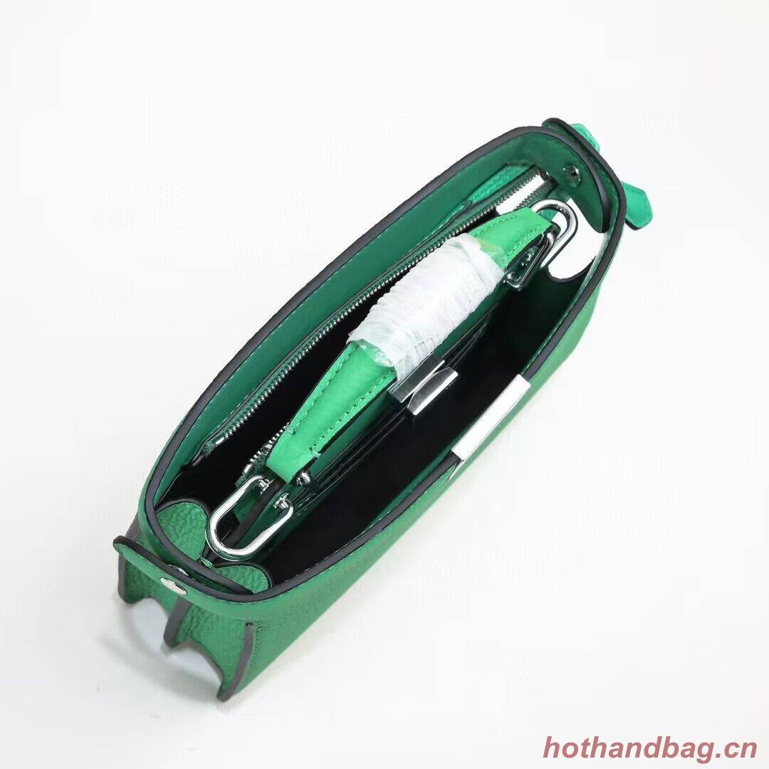 Fendi Peekaboo ISeeU XCross Small Original Leather Bag 2317 Green Fendi Peekaboo ISeeU XCross Small Original Leather Bag 2317 Green