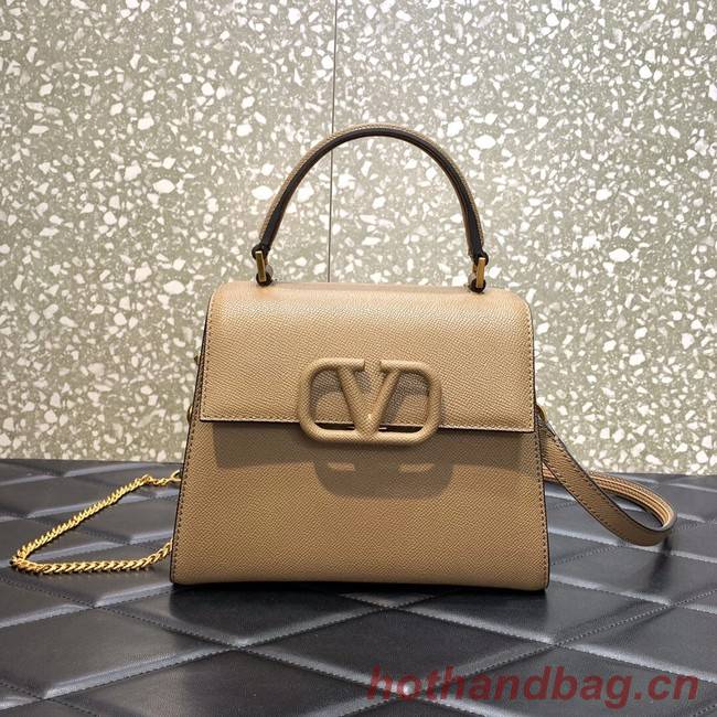 VALENTINO VSLING small Grain calf leather Shoulder bag WB0F53 apricot
