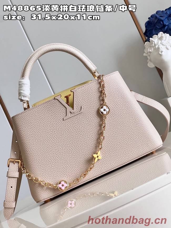 Louis Vuitton Capucines MM M20784 light yellow