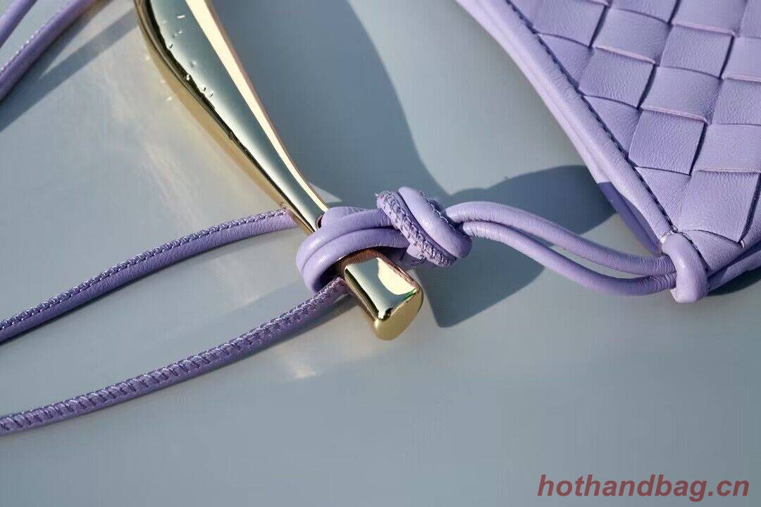 Bottega Veneta Sardine Intrecciato Gold Hardware Handle Bag 744267 Purple Bottega Veneta Sardine Intrecciato Gold Hardware Handle Bag 744267 Purple