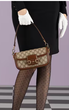 GUCCI HORSEBIT 1955 SMALL SHOULDER BAG 735178 Beige GUCCI HORSEBIT 1955 SMALL SHOULDER BAG 735178 Beige