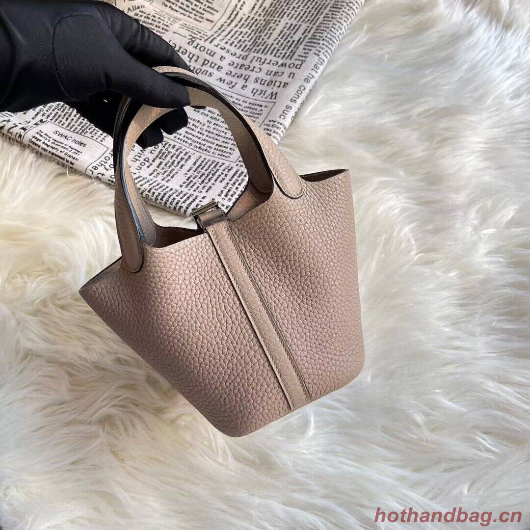 Hermes Mini Picotin 14 Lock Bags Original Togo Leather PL5302 Khaki Hermes Mini Picotin 14 Lock Bags Original Togo Leather PL5302 Khaki