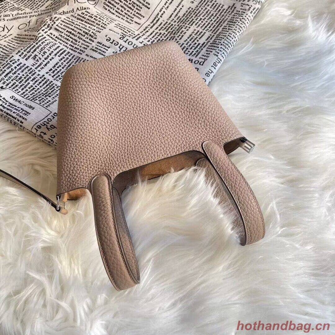 Hermes Mini Picotin 14 Lock Bags Original Togo Leather PL5302 Khaki Hermes Mini Picotin 14 Lock Bags Original Togo Leather PL5302 Khaki