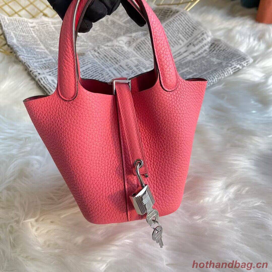 Hermes Mini Picotin 14 Lock Bags Original Togo Leather PL5302 Rose Hermes Mini Picotin 14 Lock Bags Original Togo Leather PL5302 Rose