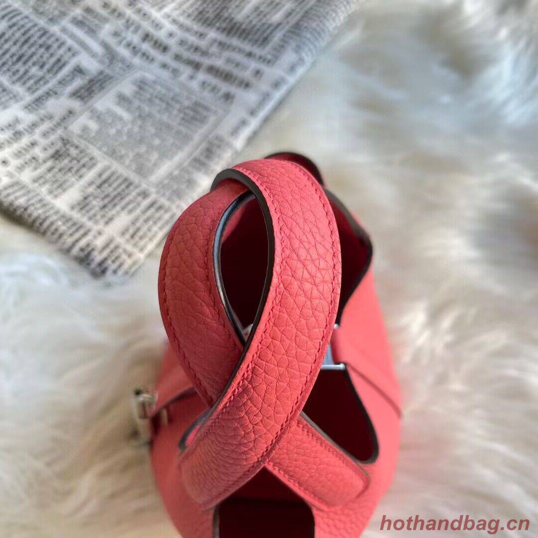 Hermes Mini Picotin 14 Lock Bags Original Togo Leather PL5302 Rose Hermes Mini Picotin 14 Lock Bags Original Togo Leather PL5302 Rose
