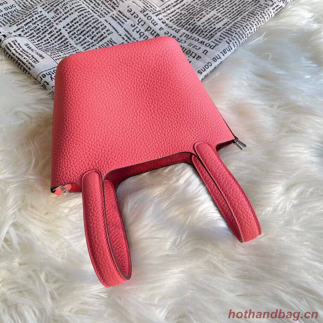 Hermes Mini Picotin 14 Lock Bags Original Togo Leather PL5302 Rose Hermes Mini Picotin 14 Lock Bags Original Togo Leather PL5302 Rose