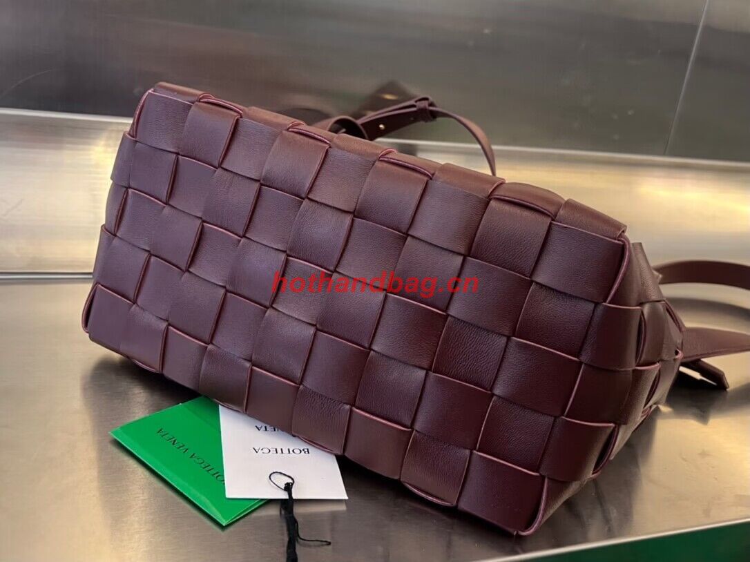 Bottega Veneta Sardine Intrecciato Top Handle Bag 730327 Wine Bottega Veneta Sardine Intrecciato Top Handle Bag 730327 Wine