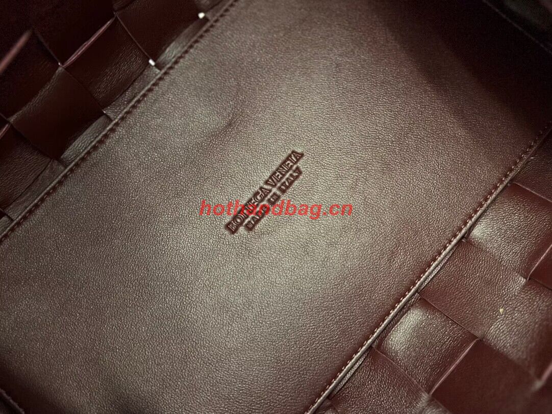 Bottega Veneta Sardine Intrecciato Top Handle Bag 730327 Wine Bottega Veneta Sardine Intrecciato Top Handle Bag 730327 Wine