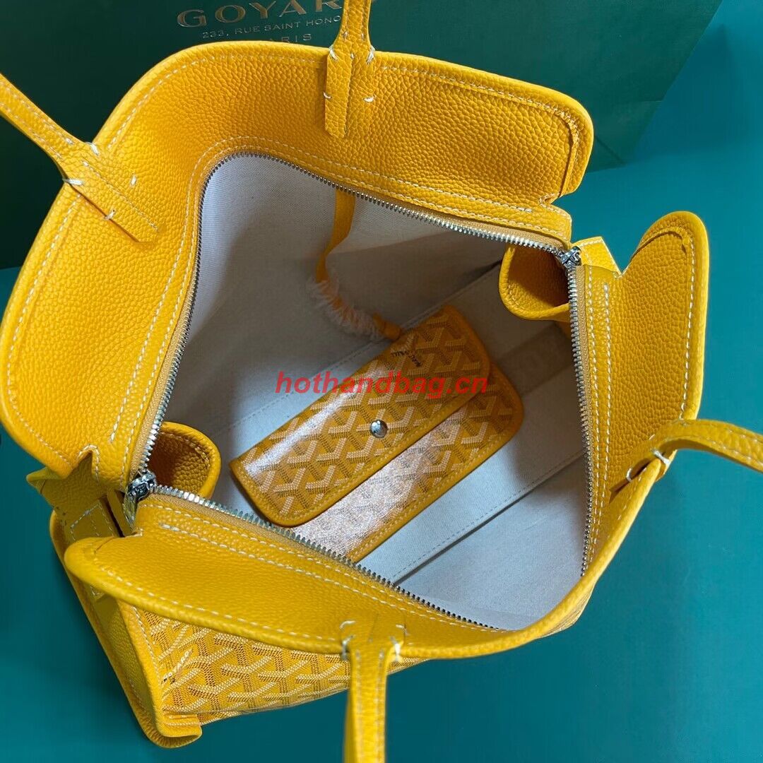 Goyard Hardy 2 Original Calfskin Leather Pet Bag 20299 Yellow Goyard Hardy 2 Original Calfskin Leather Pet Bag 20299 Yellow