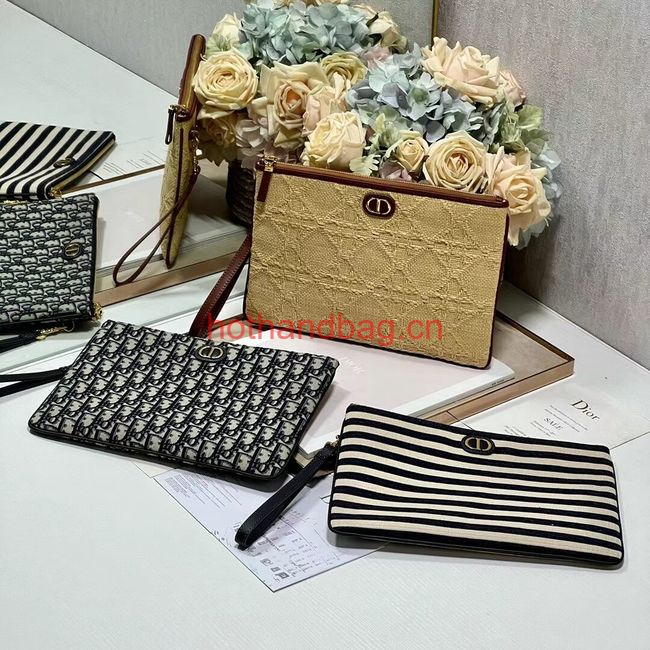 LARGE DIOR CARO DAILY POUCH Blue Dior Oblique Jacquard S5086UWHC LARGE DIOR CARO DAILY POUCH Blue Dior Oblique Jacquard S5086UWHC