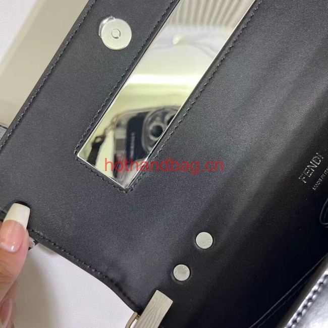 Fendi small smooth leather bag F1090 black Fendi small smooth leather bag F1090 black