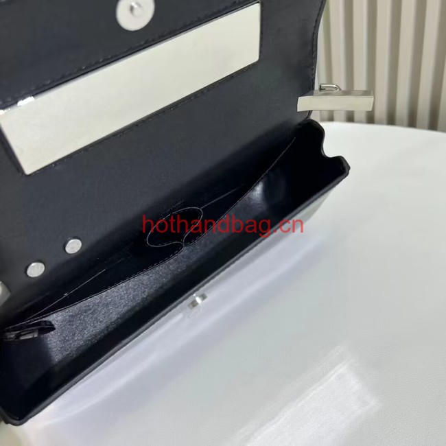 Fendi small smooth leather bag F1090 black Fendi small smooth leather bag F1090 black