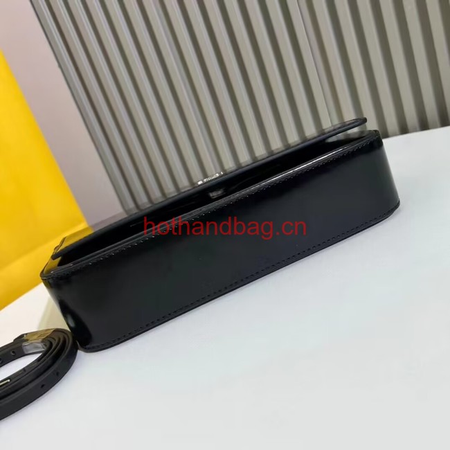 Fendi small smooth leather bag F1090 black Fendi small smooth leather bag F1090 black