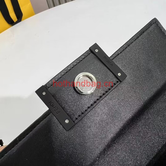 Fendi Baguette leather bag F1531 black Fendi Baguette leather bag F1531 black