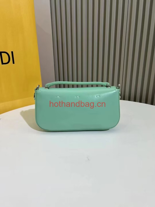 Fendi Baguette leather bag F1531 green Fendi Baguette leather bag F1531 green