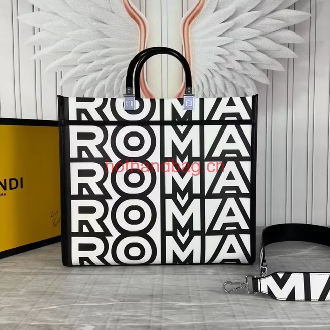 Fendi Sunshine Medium Shopper F1614 black&white Fendi Sunshine Medium Shopper F1614 black&white