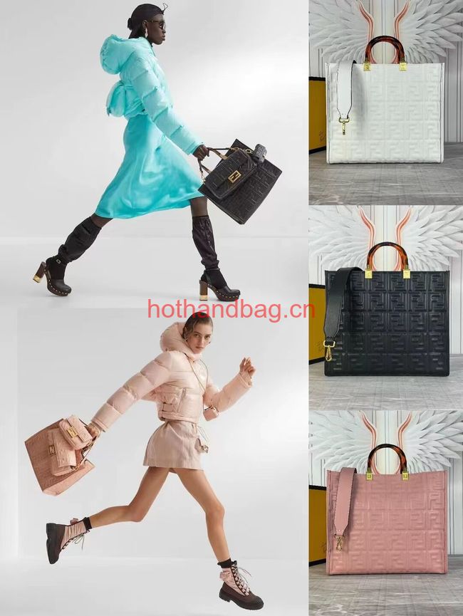 Fendi Sunshine Medium Shopper F1614 black&white Fendi Sunshine Medium Shopper F1614 black&white