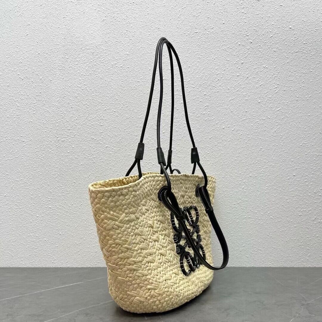 Celine Straw Shopping Bag C63012 Black Celine Straw Shopping Bag C63012 Black