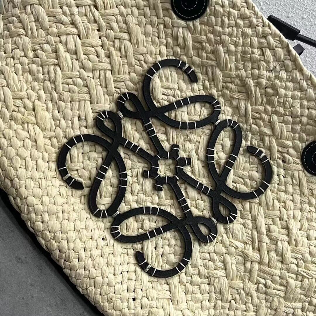 Celine Straw Shopping Bag C63012 Black Celine Straw Shopping Bag C63012 Black