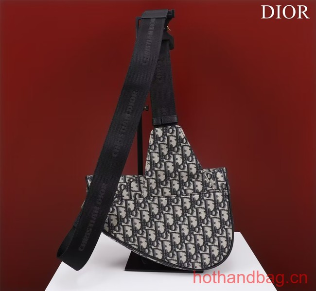 Dior Essentials SADDLE BAG Beige and Black Dior Oblique Jacquard 1ADPO093 Dior Essentials SADDLE BAG Beige and Black Dior Oblique Jacquard 1ADPO093